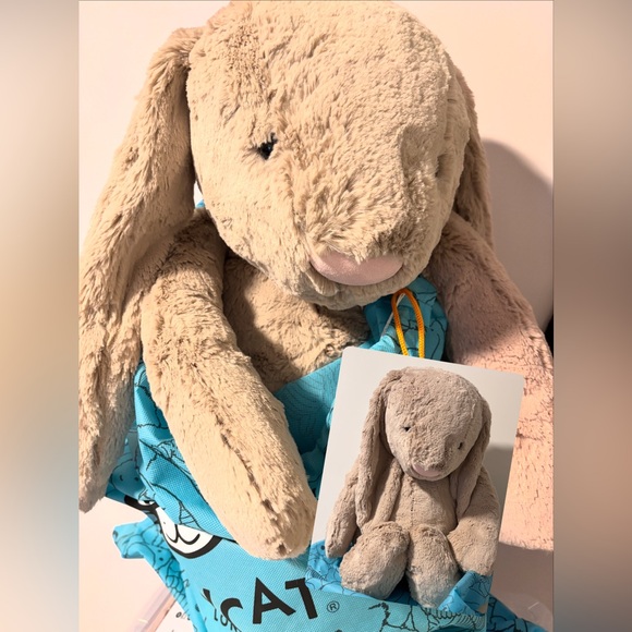 Jellycat Other - HJ1-Jellycat really big Beige Bunny Stuffed Animal